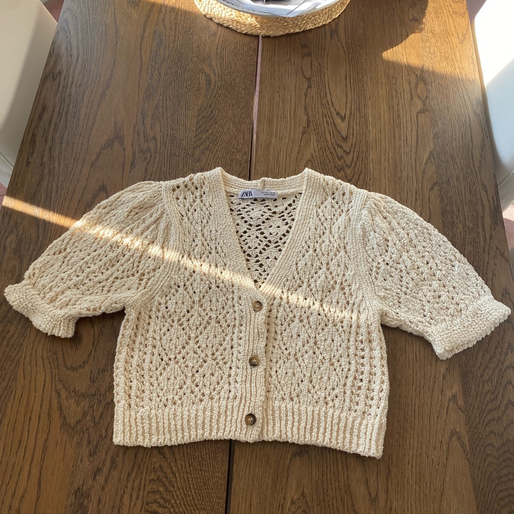 Zara Cream Knit Women's Sweater